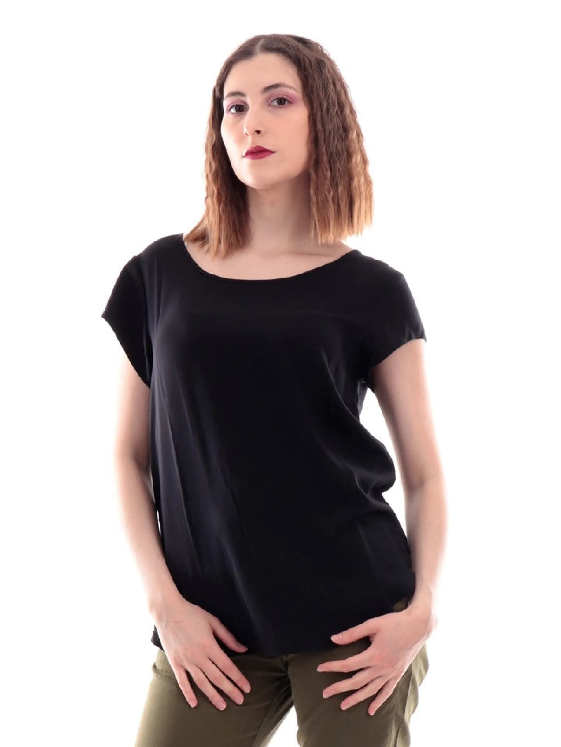 ONLY Maglie*T-shirt nera da donna 15222173