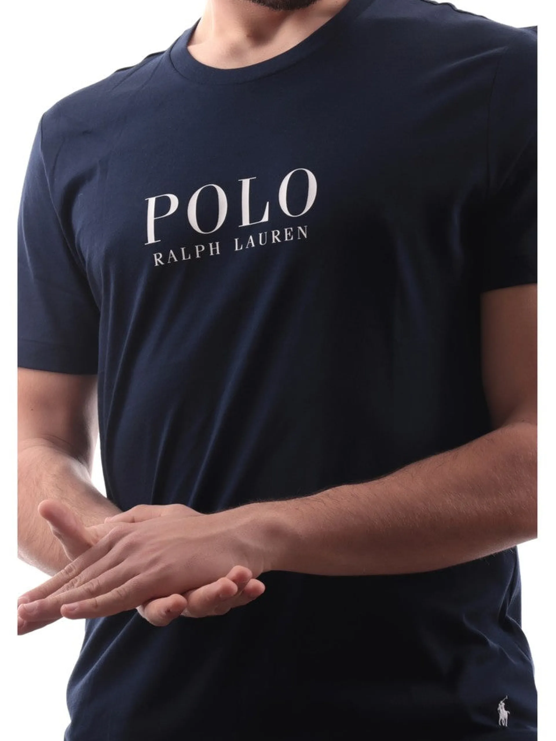 RALPH LAUREN T-Shirt*T-shirt blu da uomo con grafica 714899613