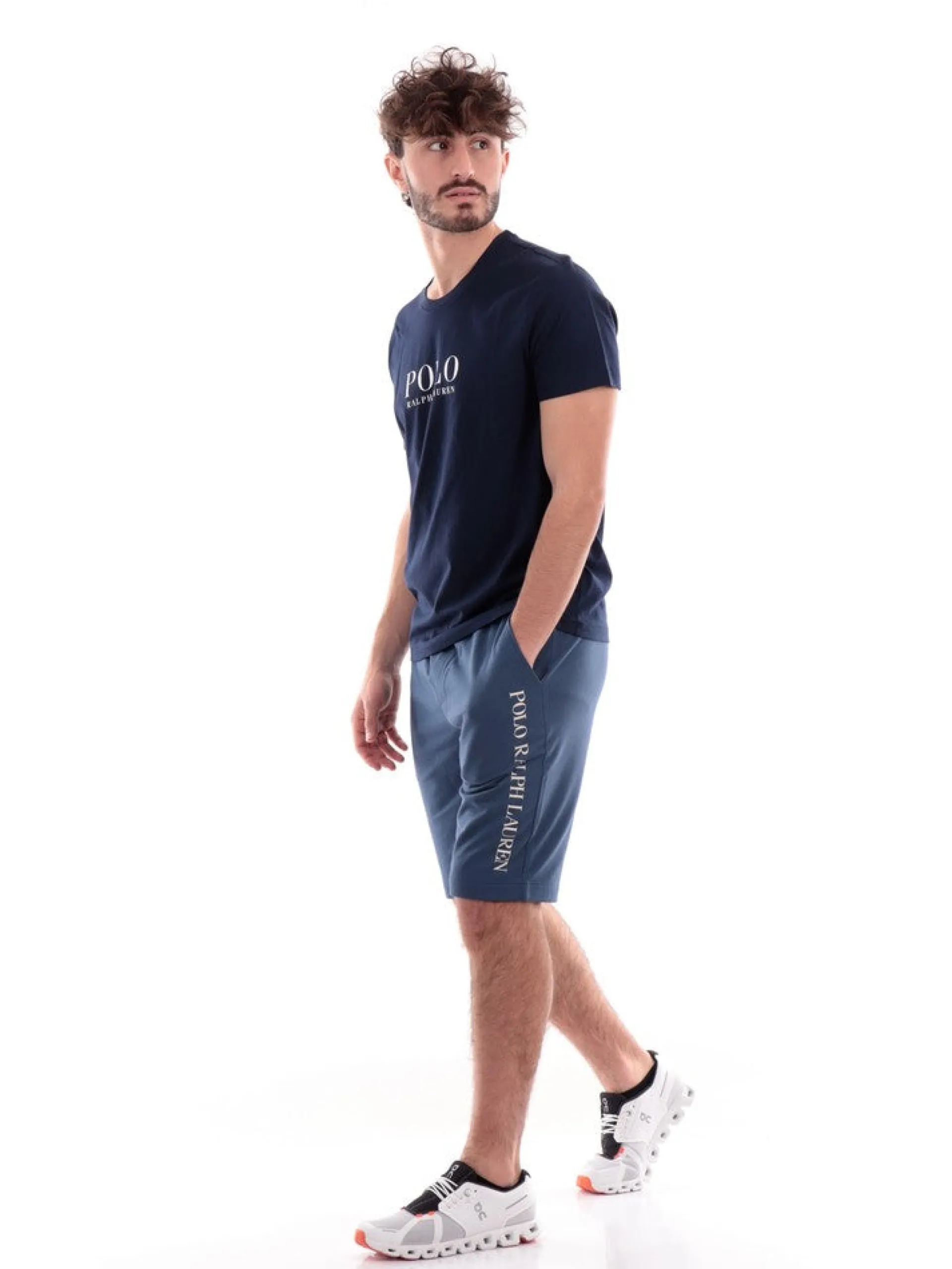RALPH LAUREN T-Shirt*T-shirt blu da uomo con grafica 714899613