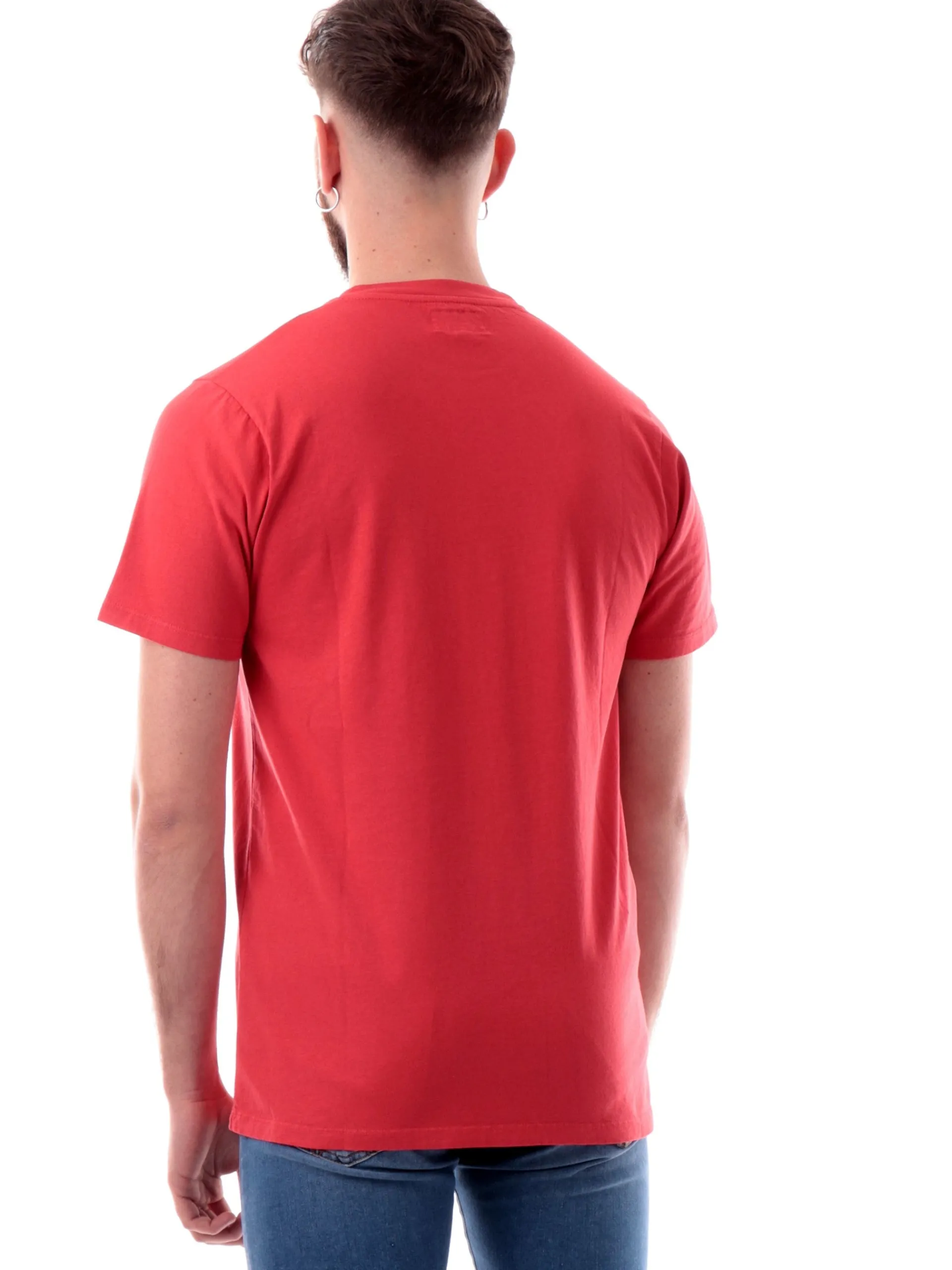 ROYROGERS T-Shirt*T-shirt Roy Rogers rossa da uomo con taschino RU90048CA160111