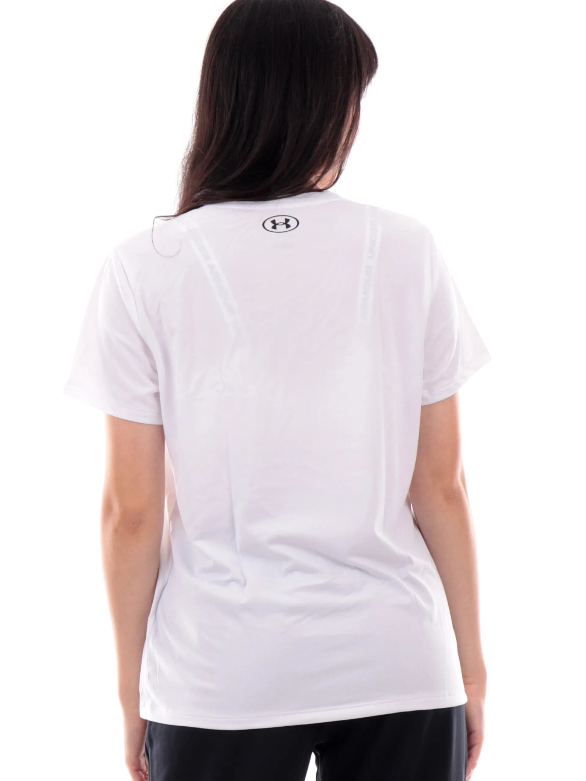 UNDER ARMOUR T-Shirt*T-shirt scollo a V bianca da donna tessuto tecnico 13842290