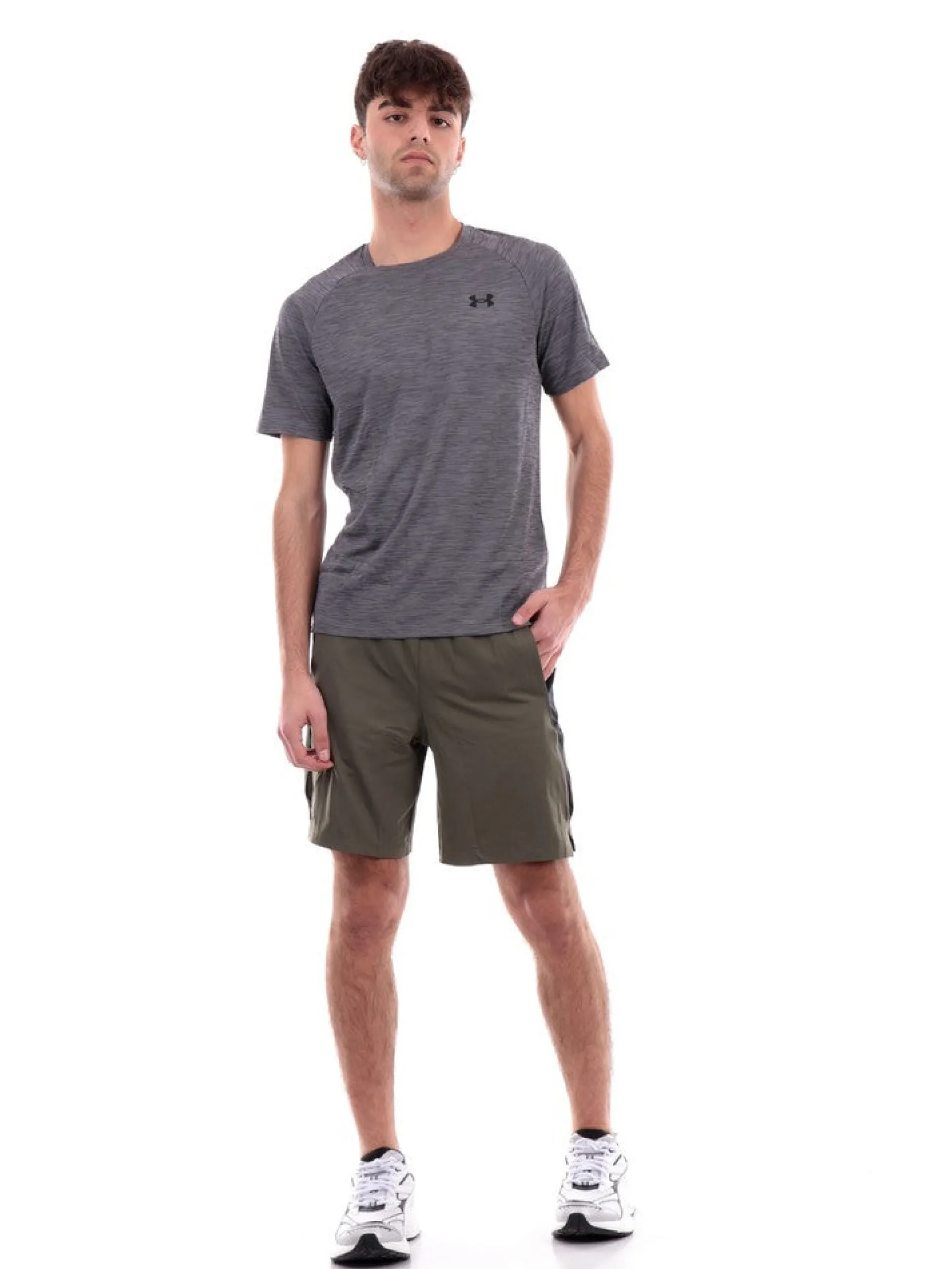 UNDER ARMOUR T-Shirt*T-shirt grigia da uomo Tech Textured 13827960