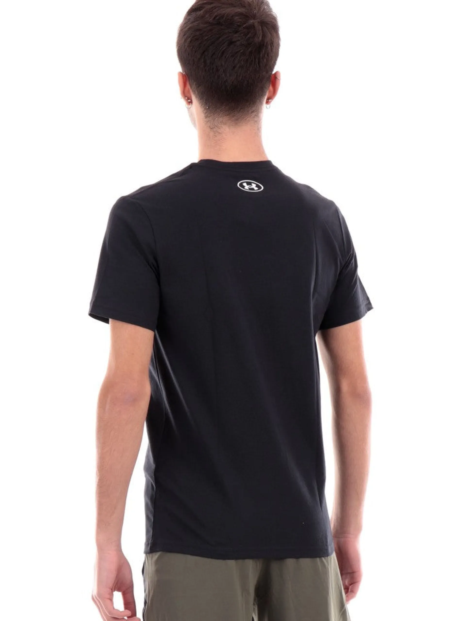 UNDER ARMOUR T-Shirt*T-Shirt nera da uomo logo grande 1382915