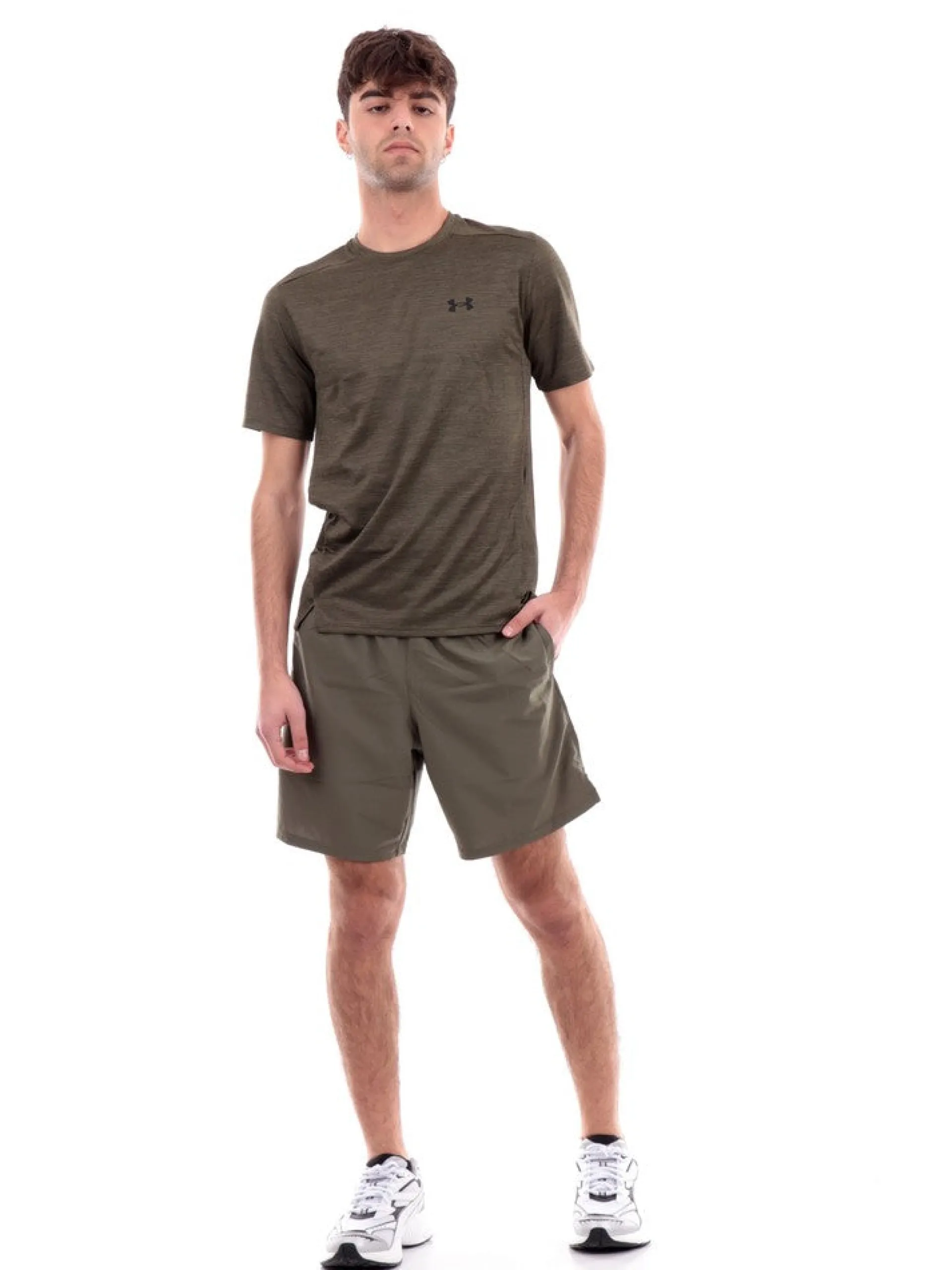 UNDER ARMOUR T-Shirt*T-Shirt verde da uomo Tech Vent 13767910