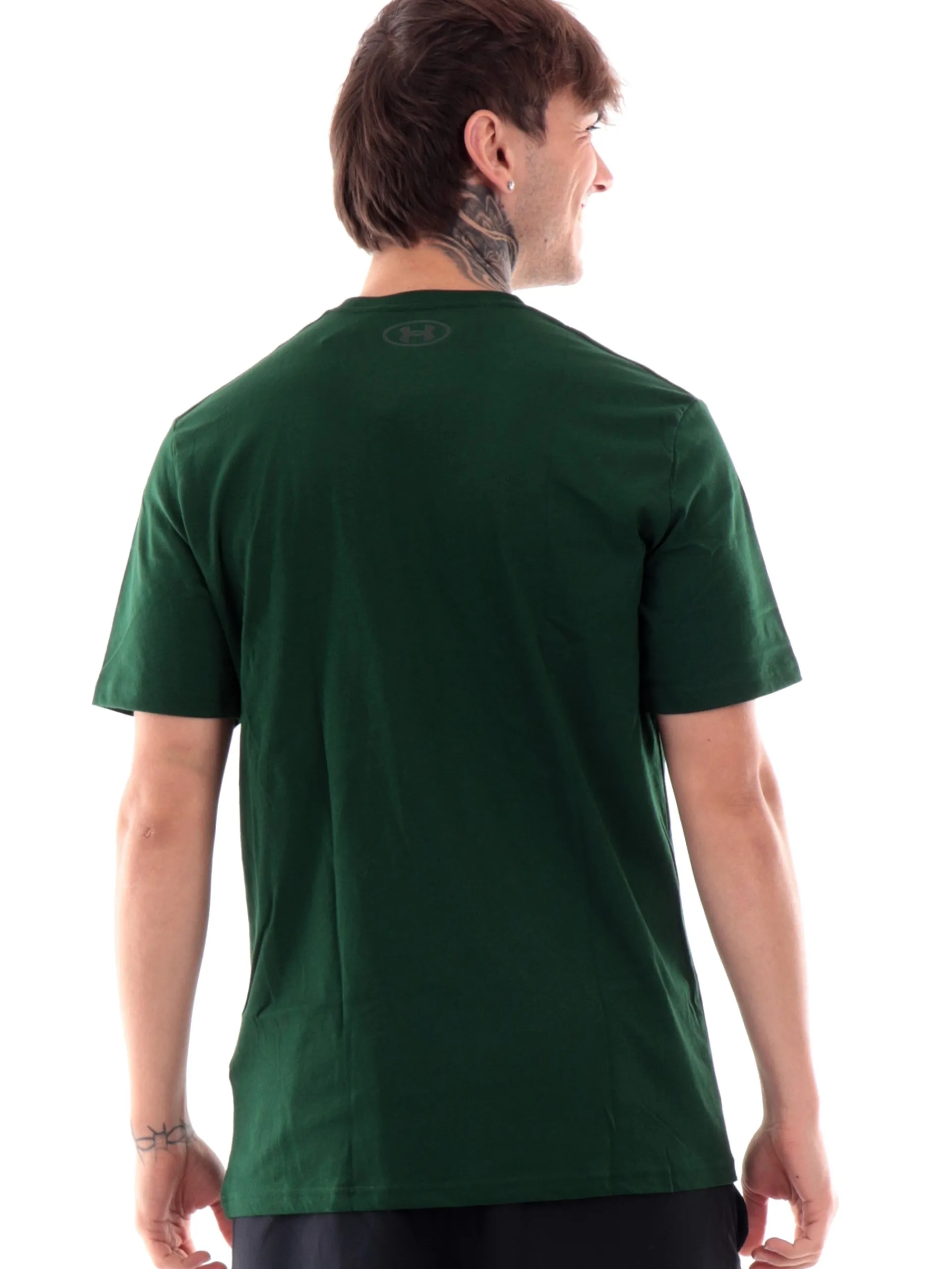UNDER ARMOUR T-Shirt*T-shirt verde da uomo Team Issue Wordmark 13295820