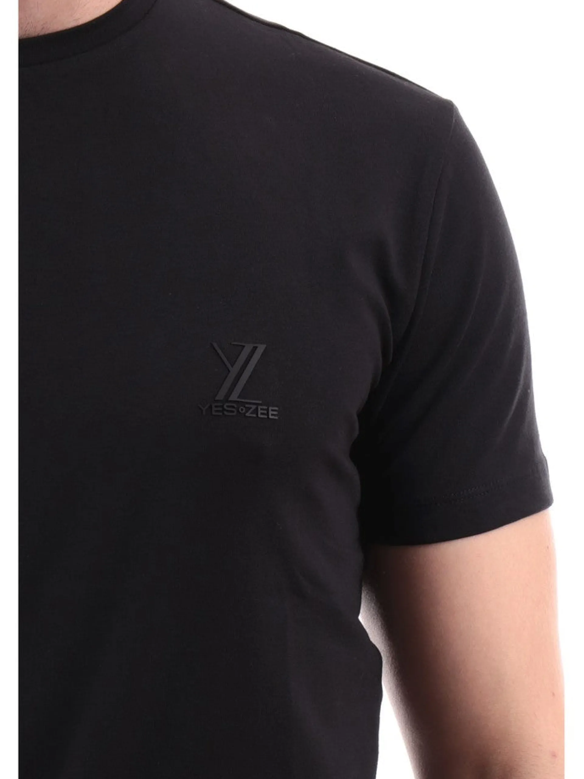 YES ZEE T-Shirt*T-shirt nera da uomo T778TA00