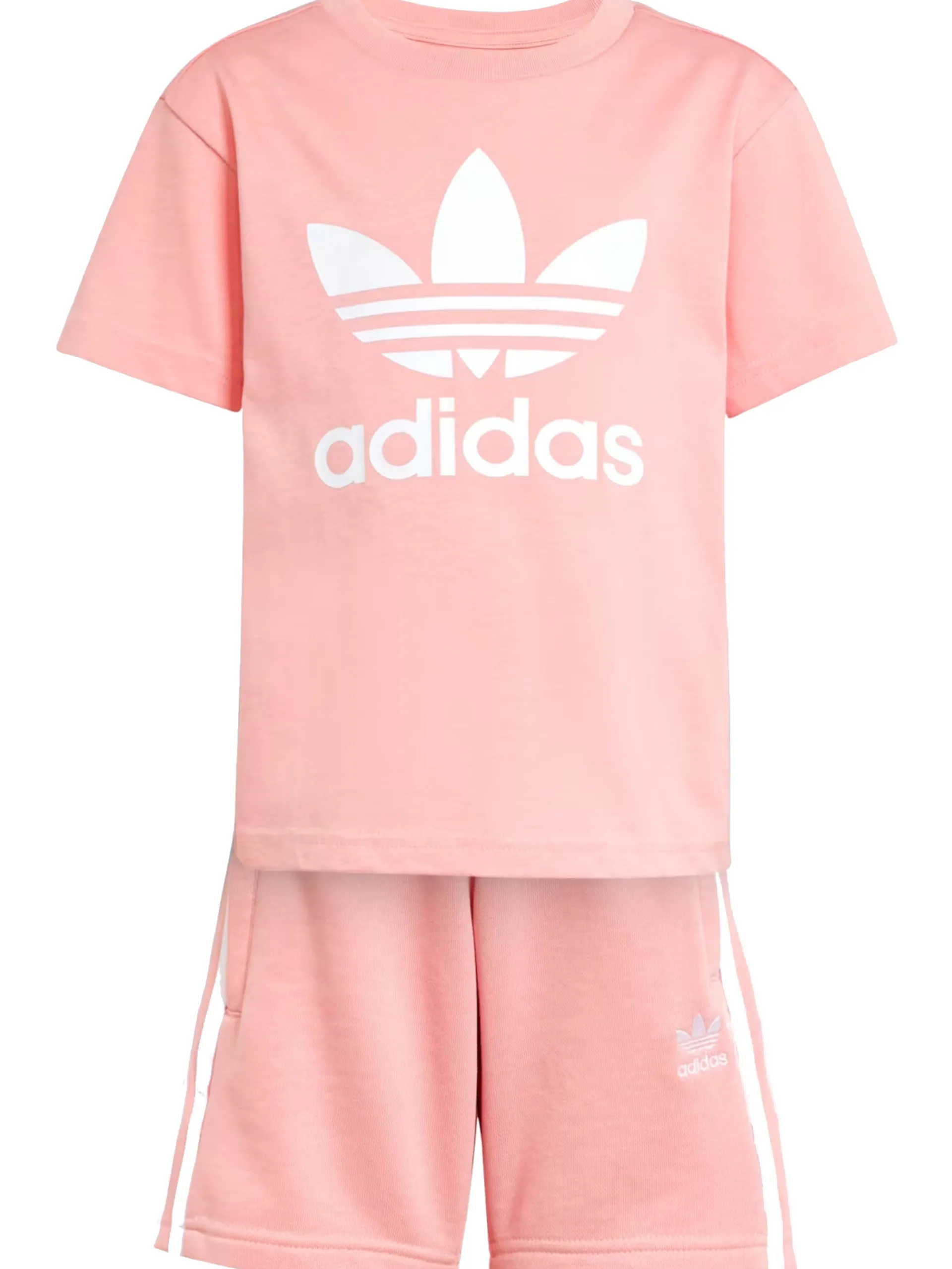 ADIDAS ORIGINALS Completi*Tuta Adidas rosa da bambina maxi logo Originals JC9158