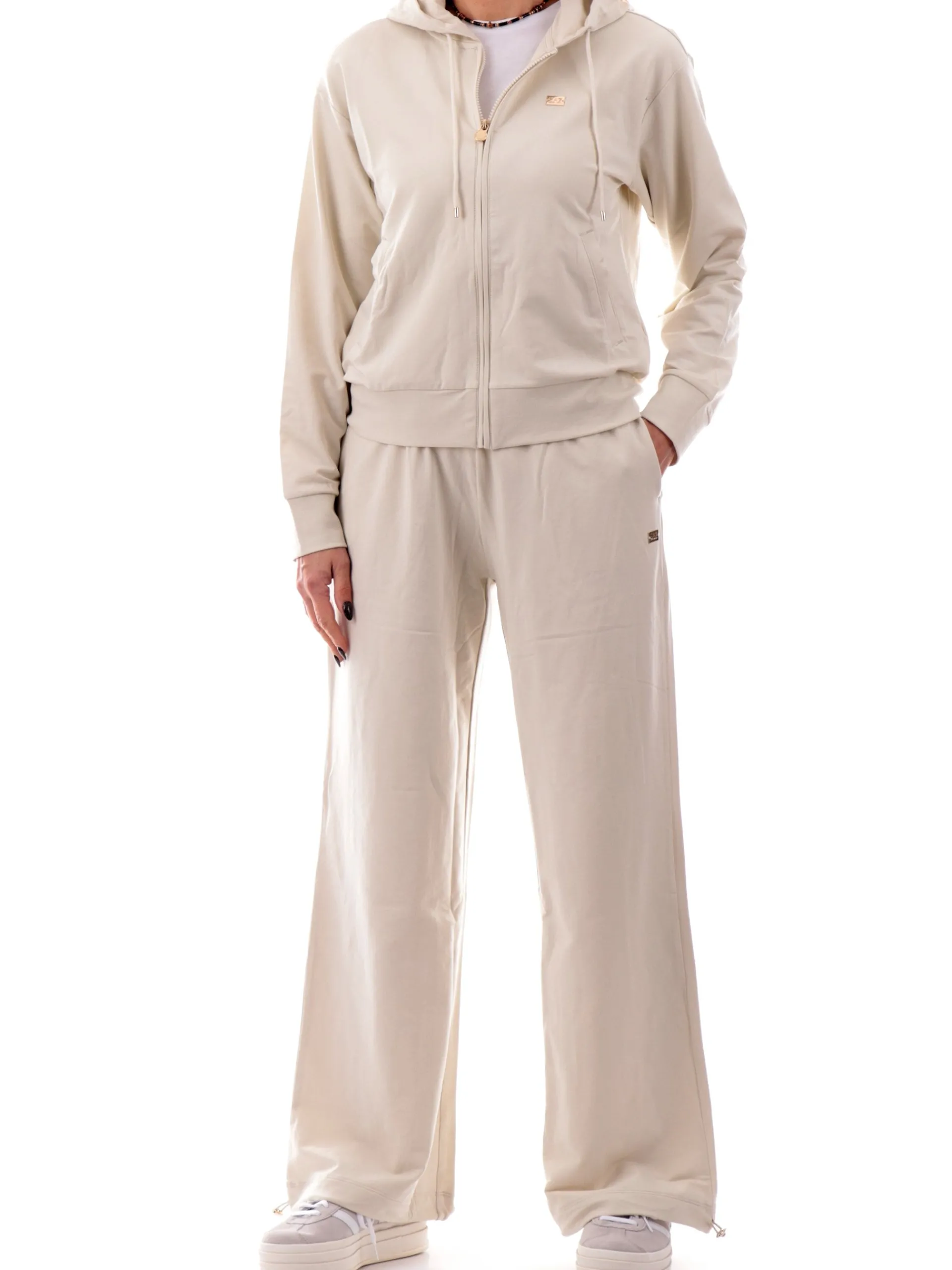 EMPORIO ARMANI 7 Tute*Tuta completa Emporio Armani EA7 beige da donna logo oro Gym 7W000086AF13135 U1112