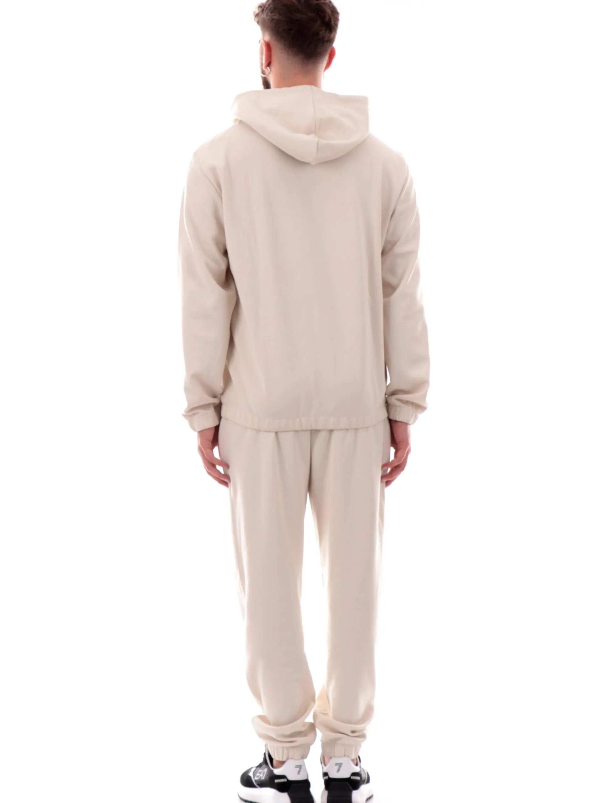 EMPORIO ARMANI 7 Tute*Tuta EA7 Emporio Armani beige con cappuccio e logo 7M000283AF12660 U1112