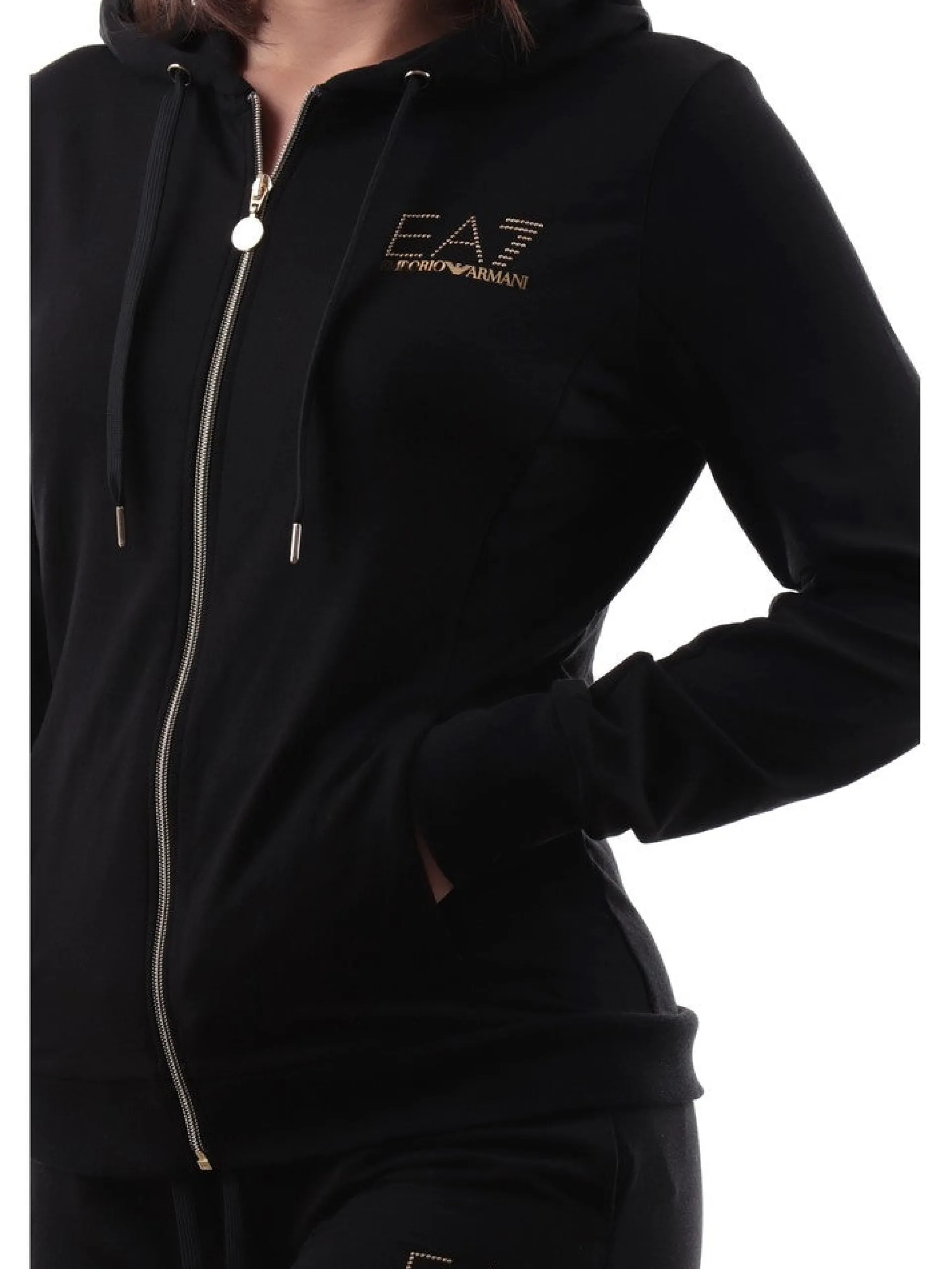 EMPORIO ARMANI 7 Tute*Tuta EA7 Emporio Armani nera da donna 8NTV51TJ9RZ