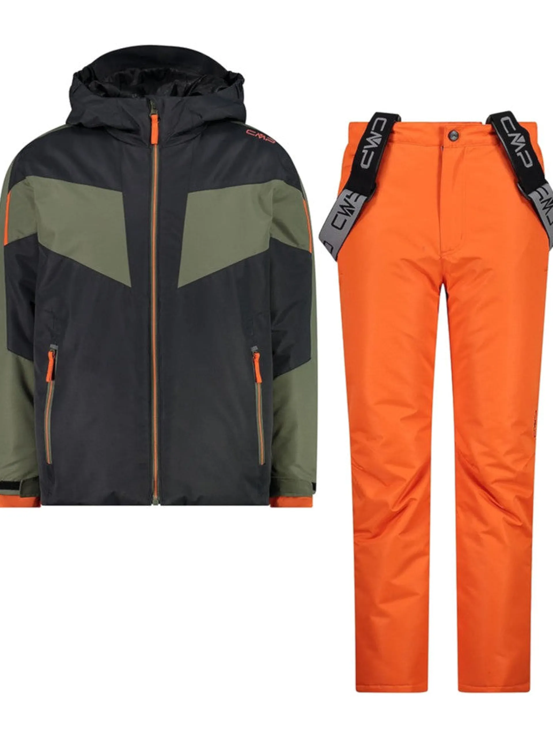 CMP Abbigliamento*Tuta sci verde e arancione da bambino 33W0024