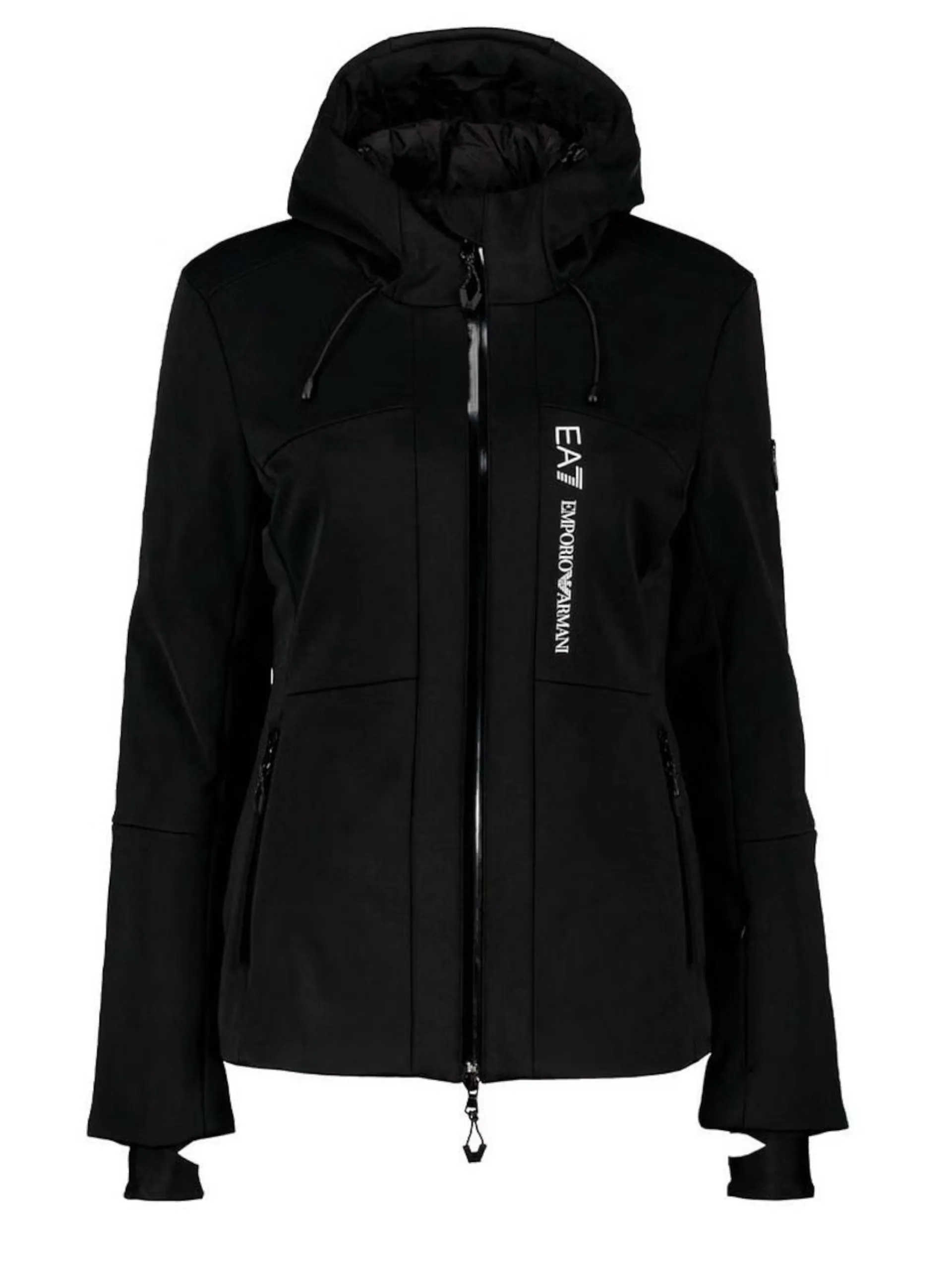 EMPORIO ARMANI 7 Abbigliamento*Tuta sci Emporio Armani nera da donna con gilet bianco rimovibile 6DTV01TN8HZ