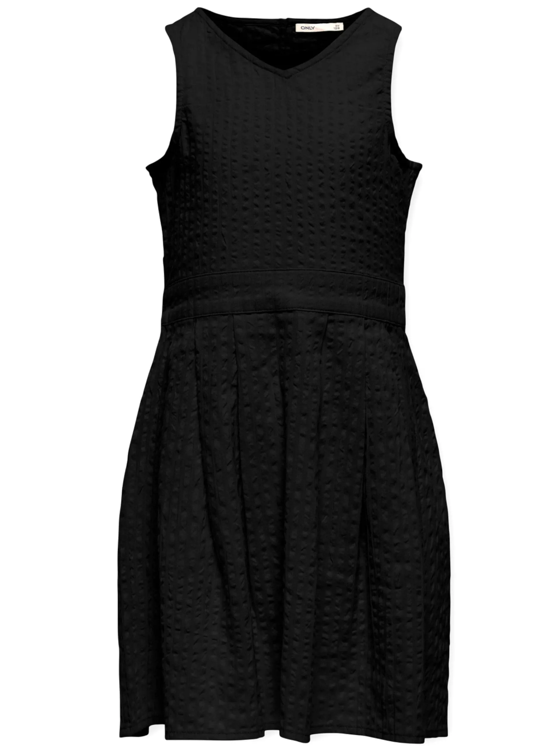 ONLY Vestiti*Vestito bambina nero svasato con spacco posteriore 15346194