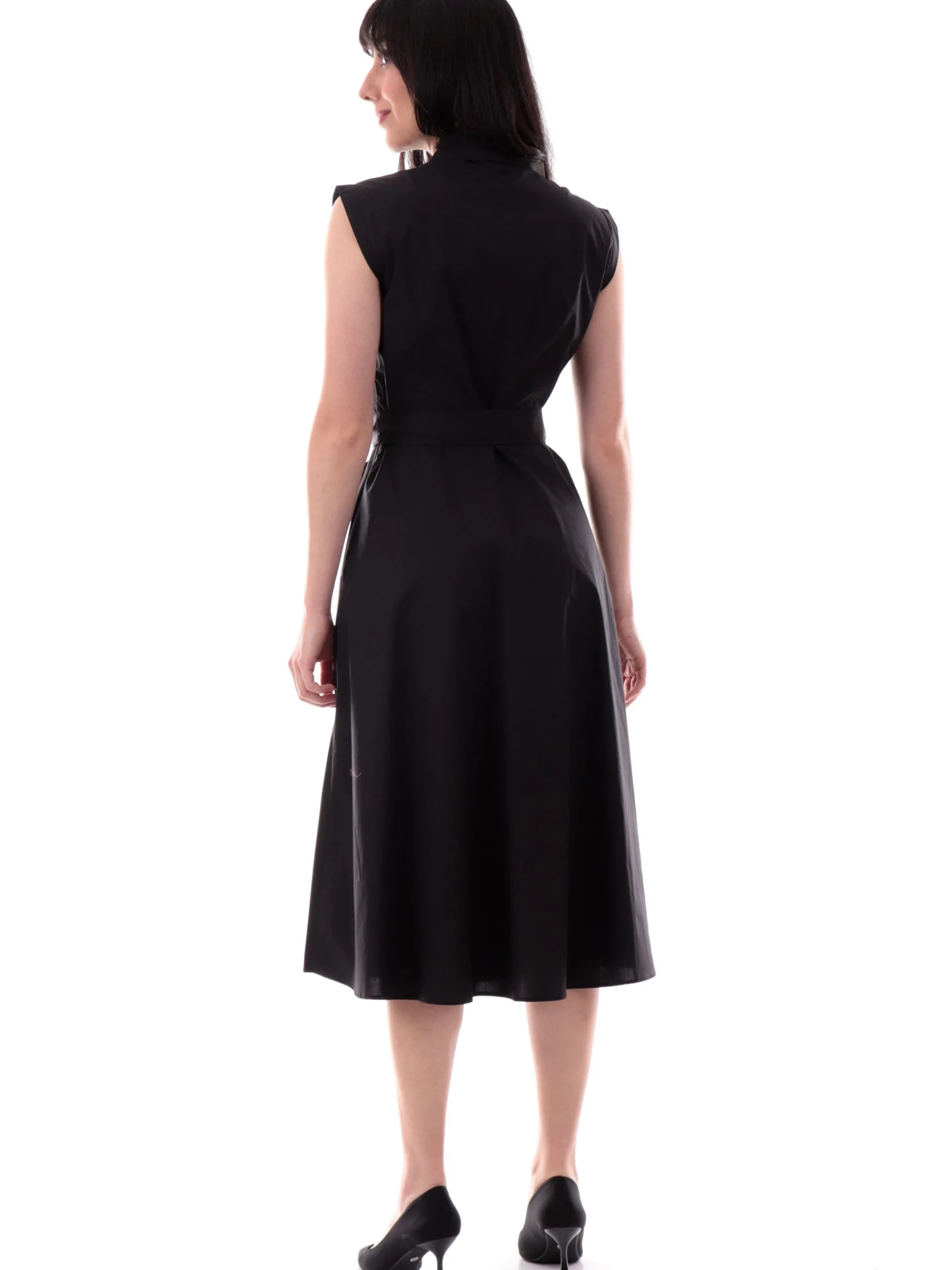 ANIS Vestiti*Vestito camicia Nero da donna svasato 251C1262