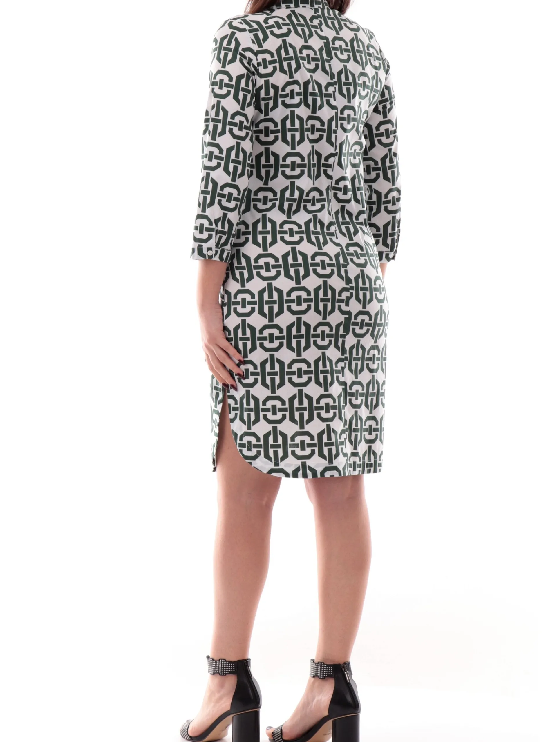EMME MARELLA Vestiti*Vestito bianco e verde da donna GAZZA 001