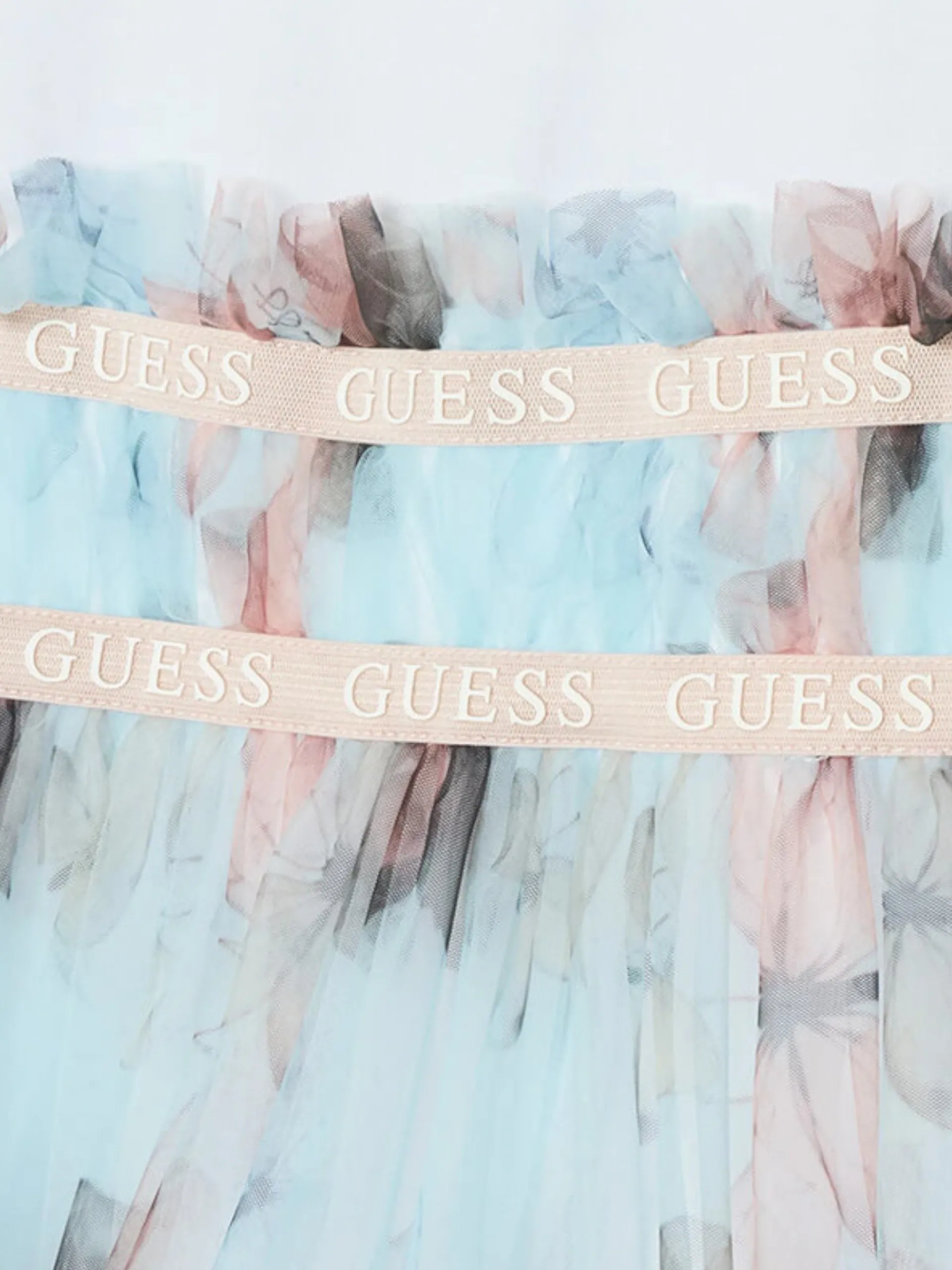 GUESS Completi*Vestito cerimonia bianco floreale da bambina A5RK20K6YW0