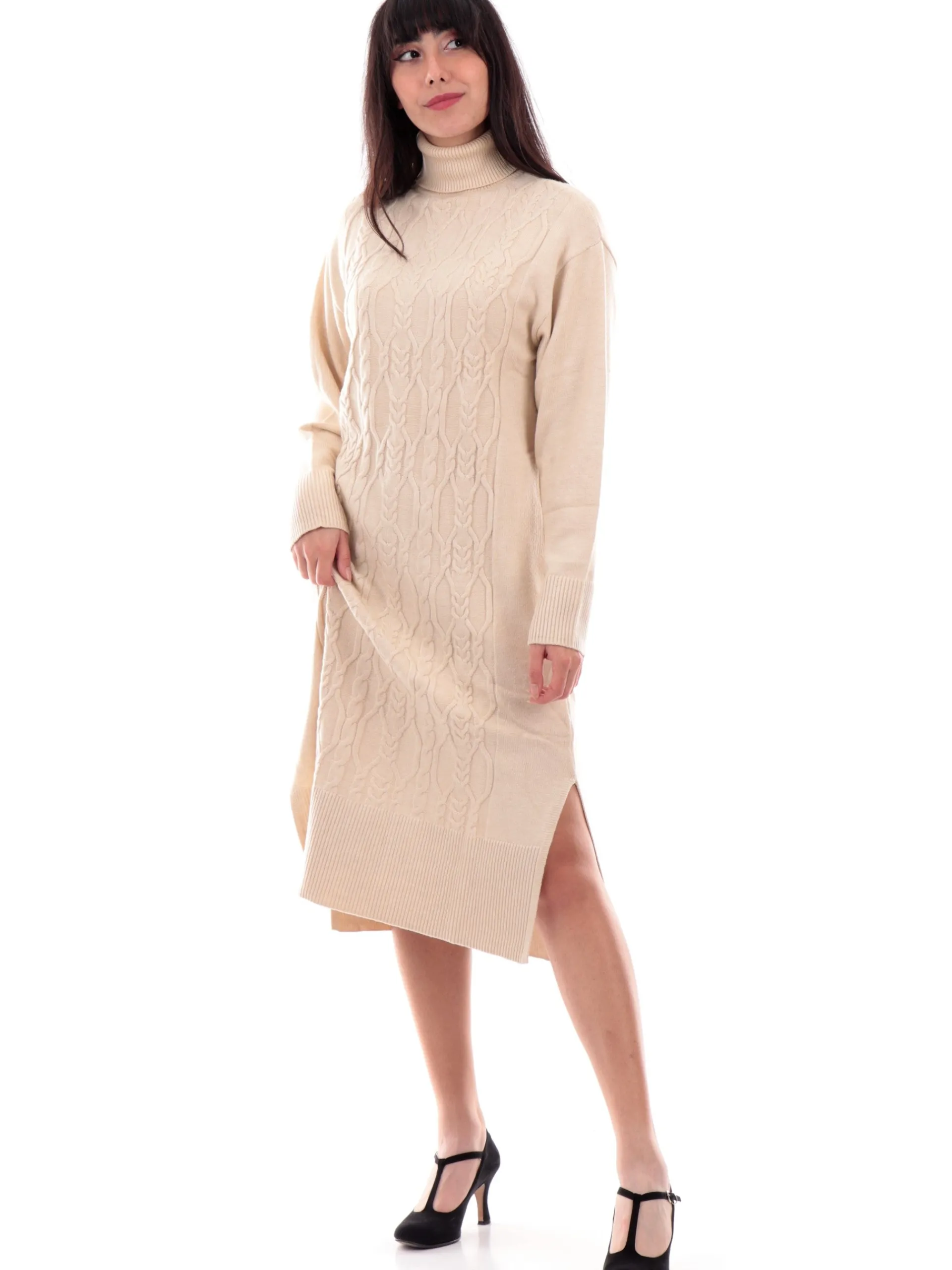 TIFFOSI Vestiti*Vestito in maglia beige da donna Spell Bound 1 10056458