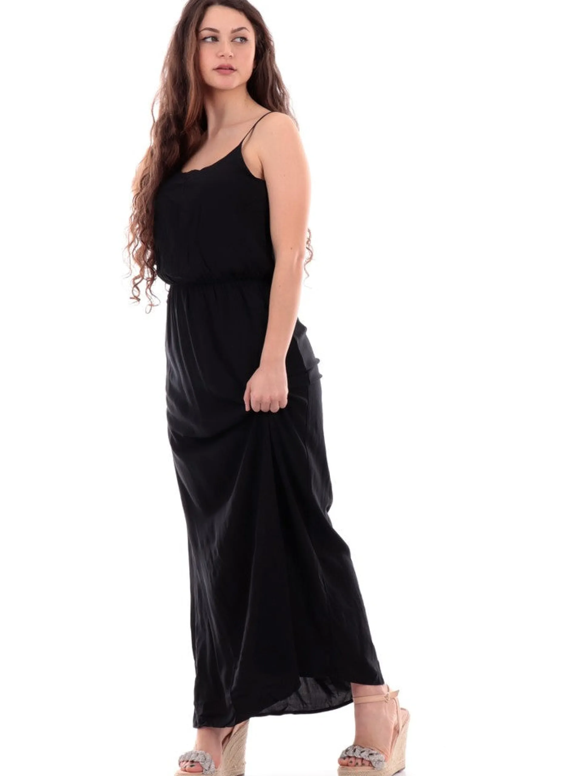 ONLY Vestiti*Vestito lungo nero da donna 15222216
