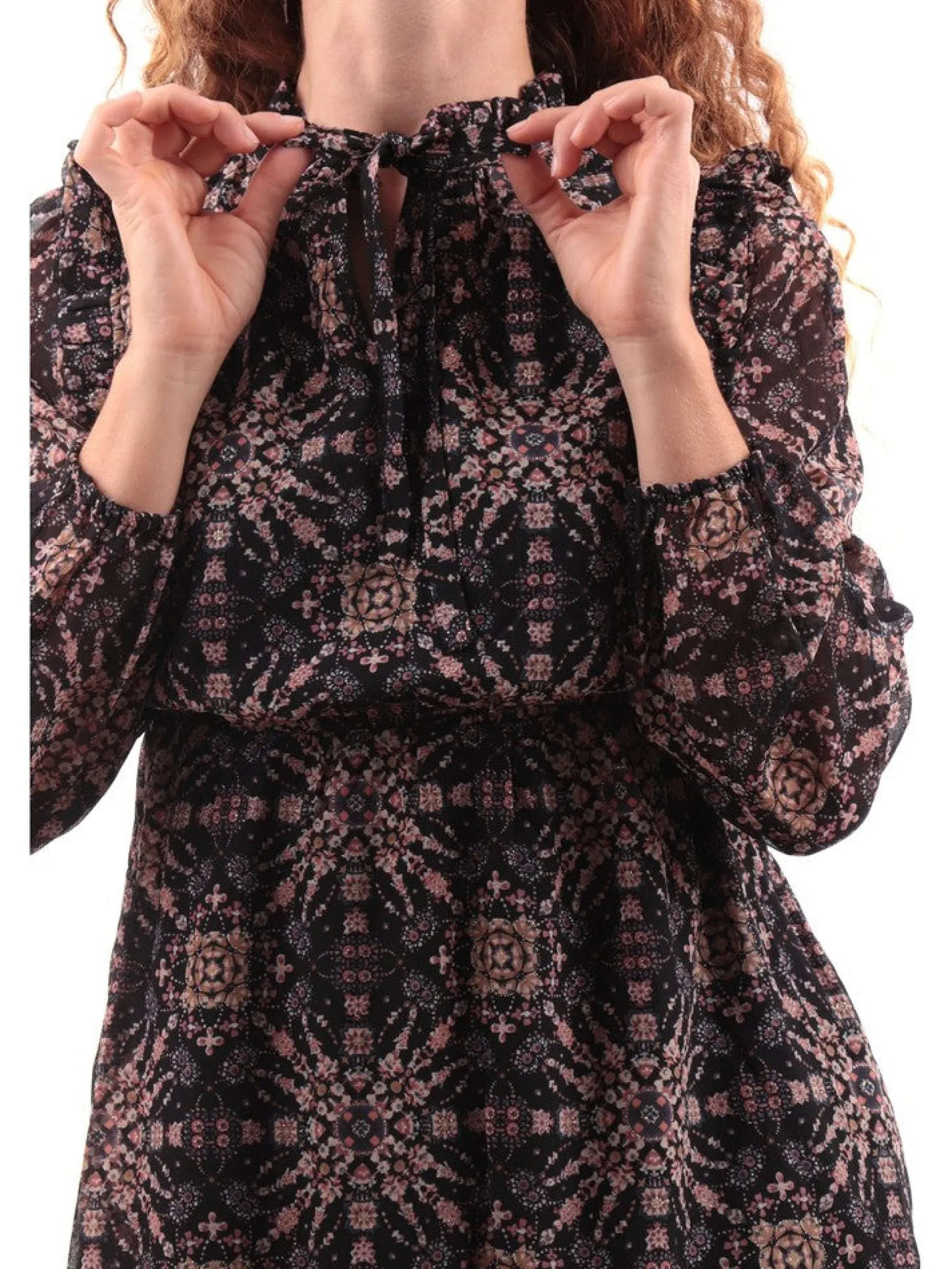 MOLLYBRACKEN Vestiti*Vestito Molly Bracken nero da donna Woven T1631BH