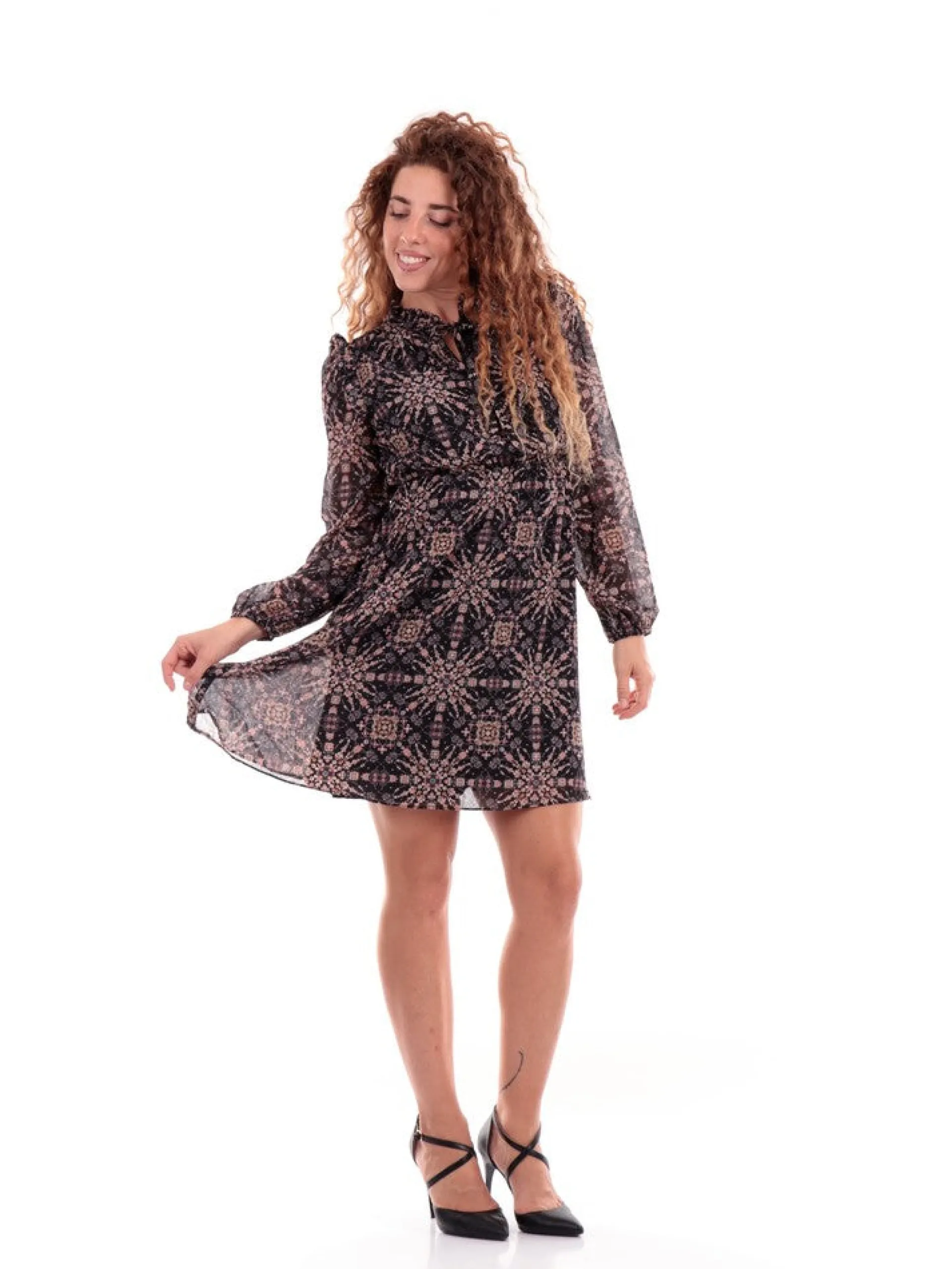 MOLLYBRACKEN Vestiti*Vestito Molly Bracken nero da donna Woven T1631BH