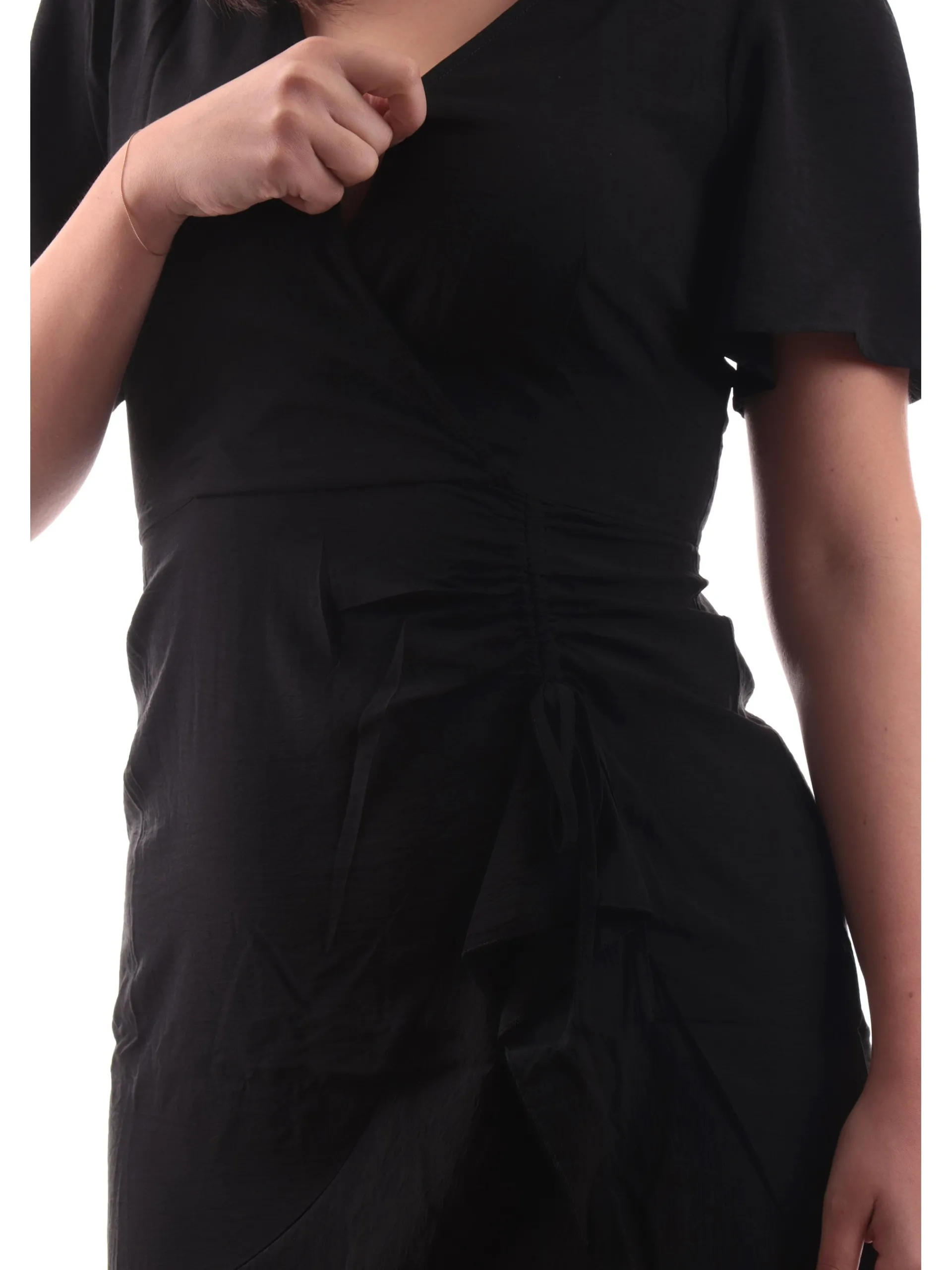 MOLLYBRACKEN Vestiti*Vestito Molly Bracken scollo a V nero da donna corto GL720DP