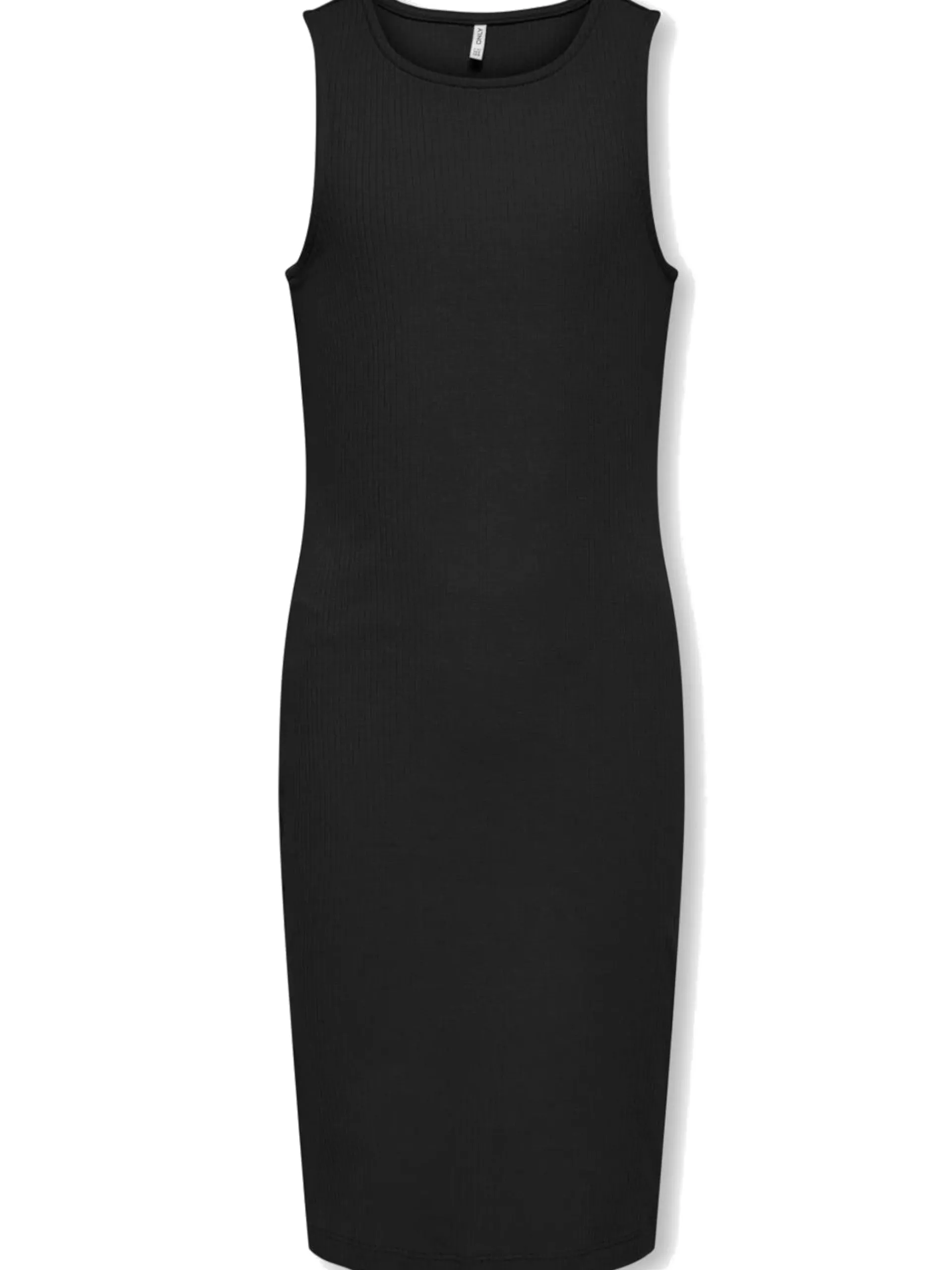 ONLY Vestiti*Vestito nero da bambina a costine Midi 15324397