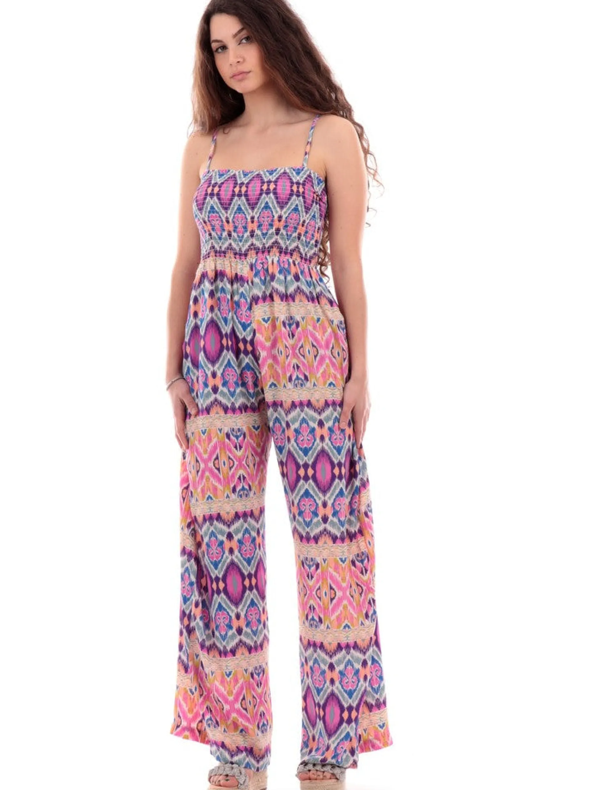 ONLY Jumpsuit*Vestito rosa da donna Life Poly Bianca 15290803