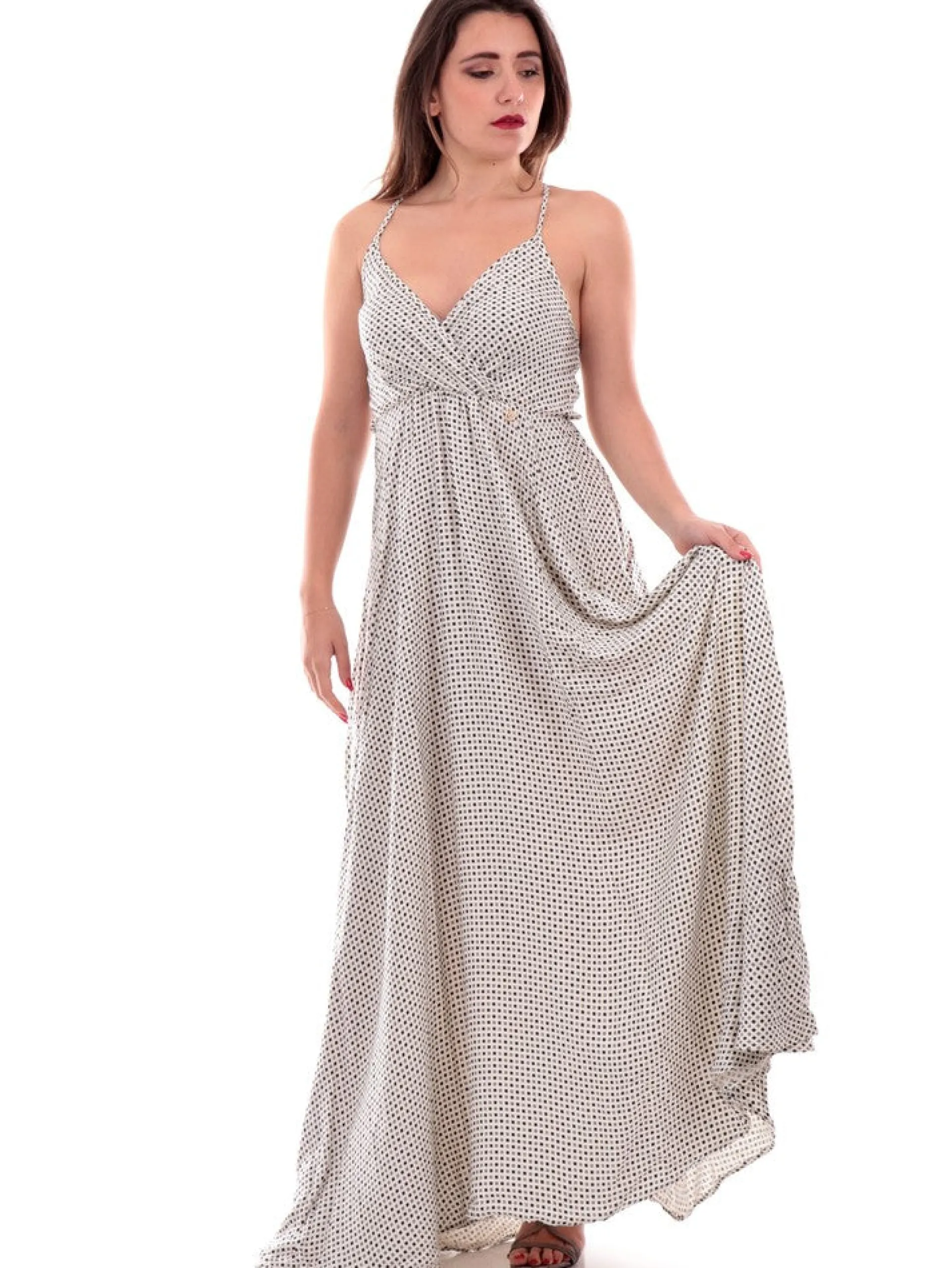 YES ZEE Vestiti*Vestito spalle scoperte bianco da donna A467CN002