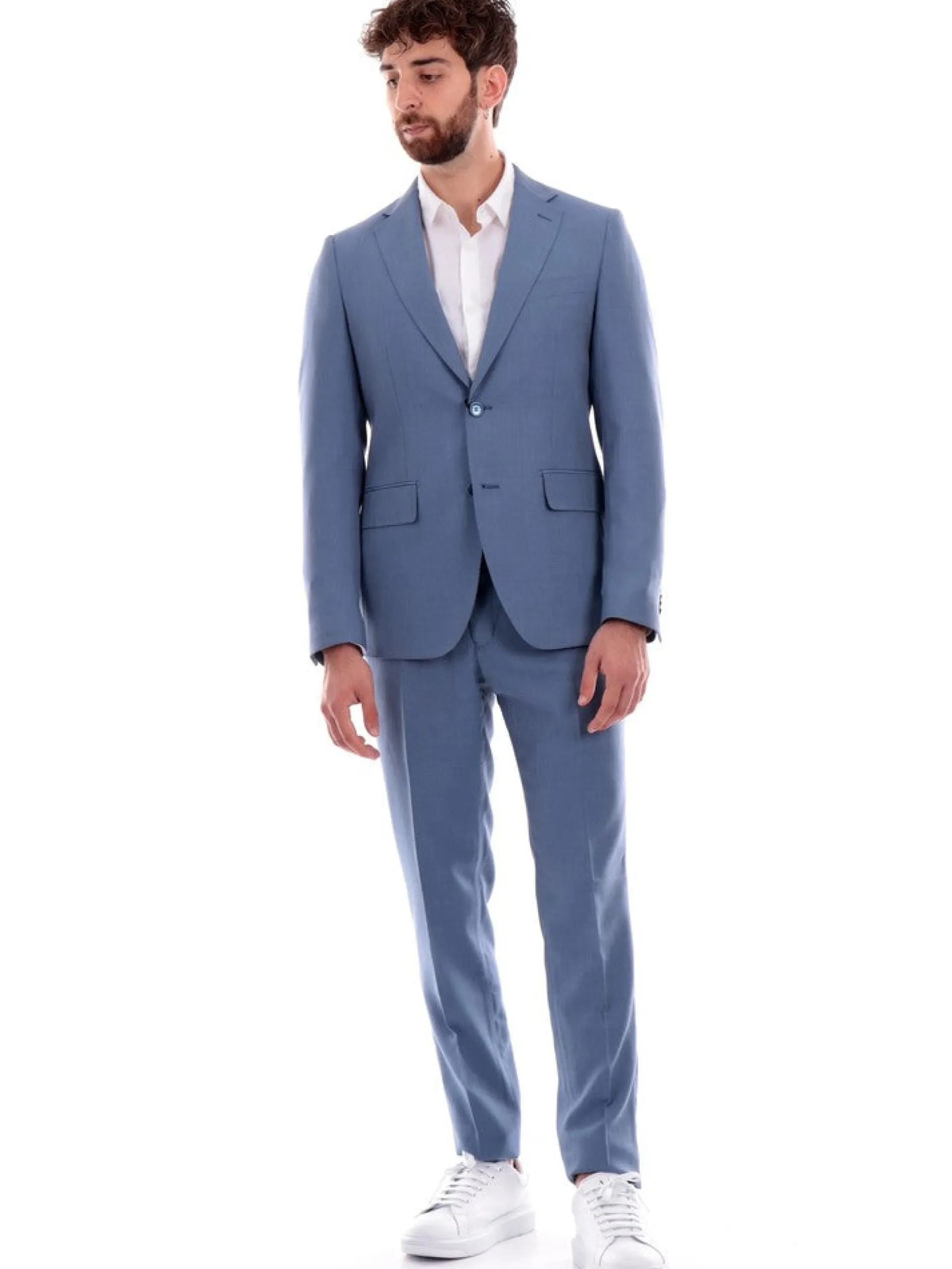 ALDO MARIA TESTA Completi*Vestito uomo completo blu cielo da uomo Drop 7 AB600TR103