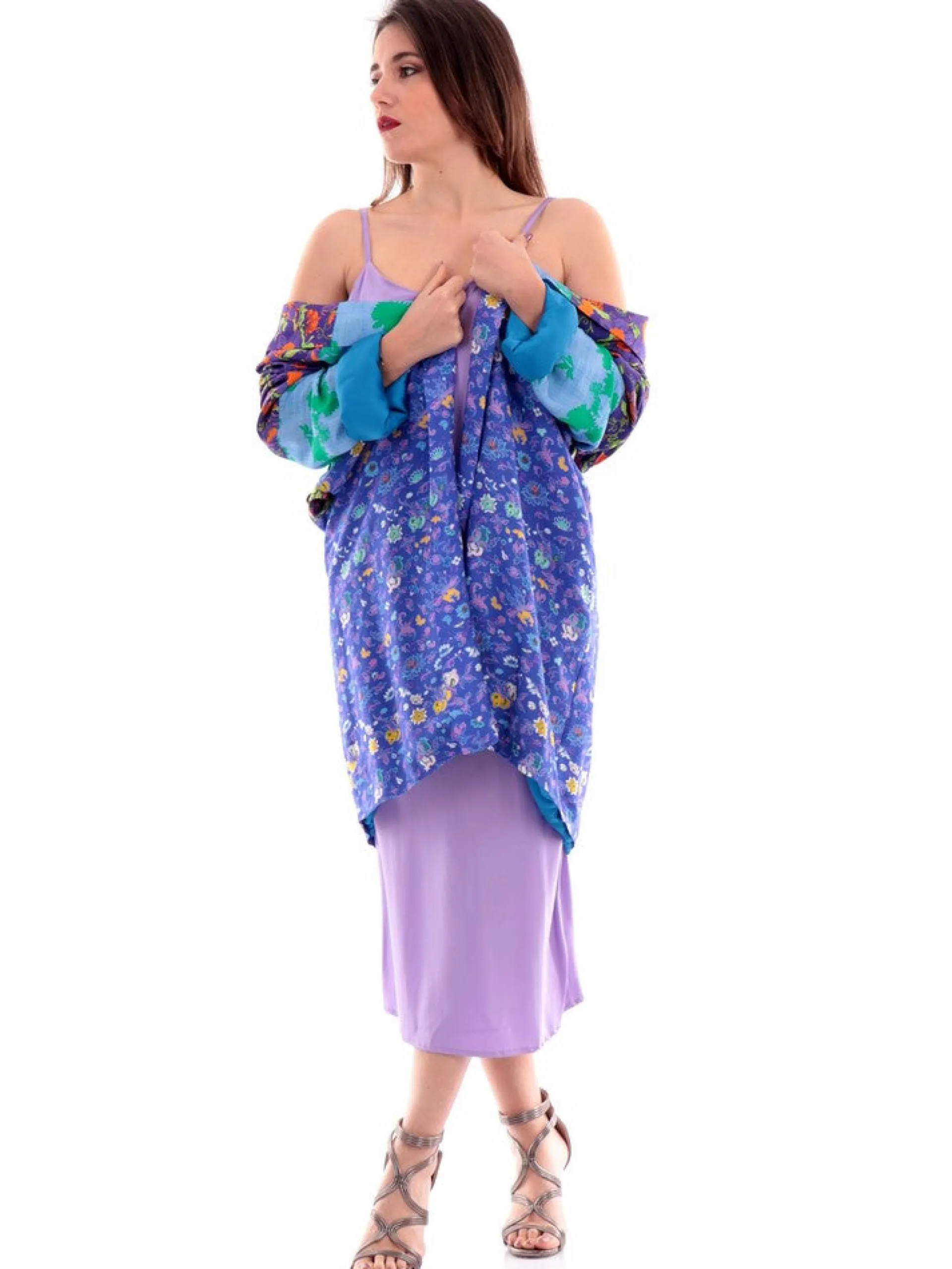 WUSIDE Vestiti*Vestito Wu'Side lilla da donna svasato 23825